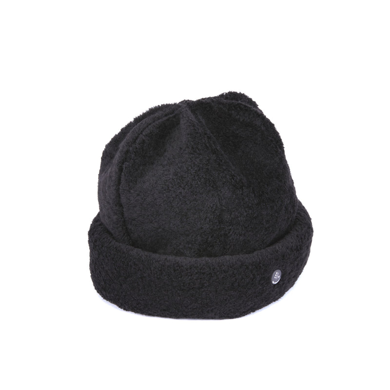 ニット帽 Sサイズ ブラック×グレー - 帽子