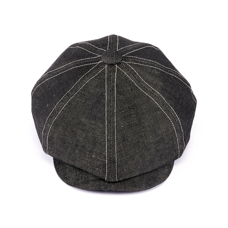 502LD LINEN DENIM CASQUETTE / BLACK