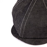 502LD LINEN DENIM CASQUETTE / BLACK