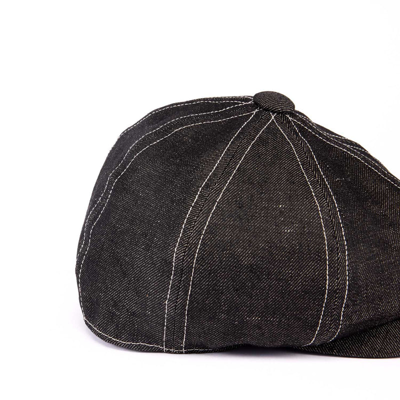 502LD LINEN DENIM CASQUETTE / BLACK