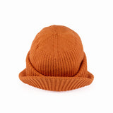 CUFF KNIT CAP / TURN UP VISER / ORANGE