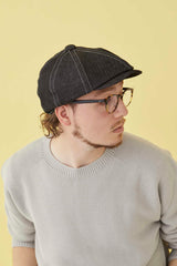 502LD LINEN DENIM CASQUETTE / BLACK