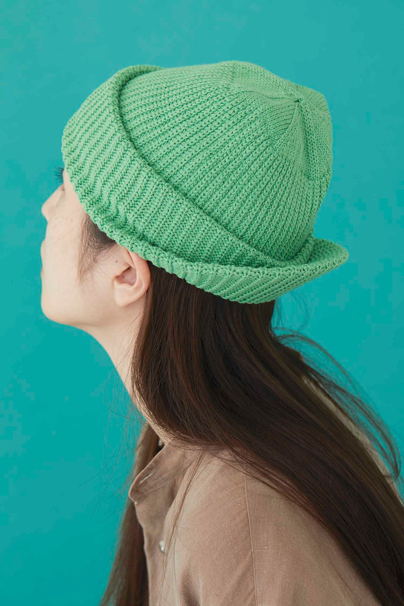 CUFF KNIT CAP / TURN UP VISER / ORANGE