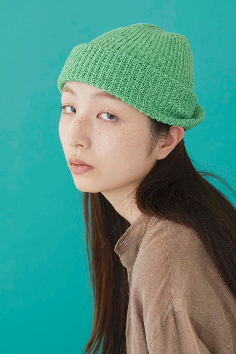 CUFF KNIT CAP / TURN UP VISER / ORANGE
